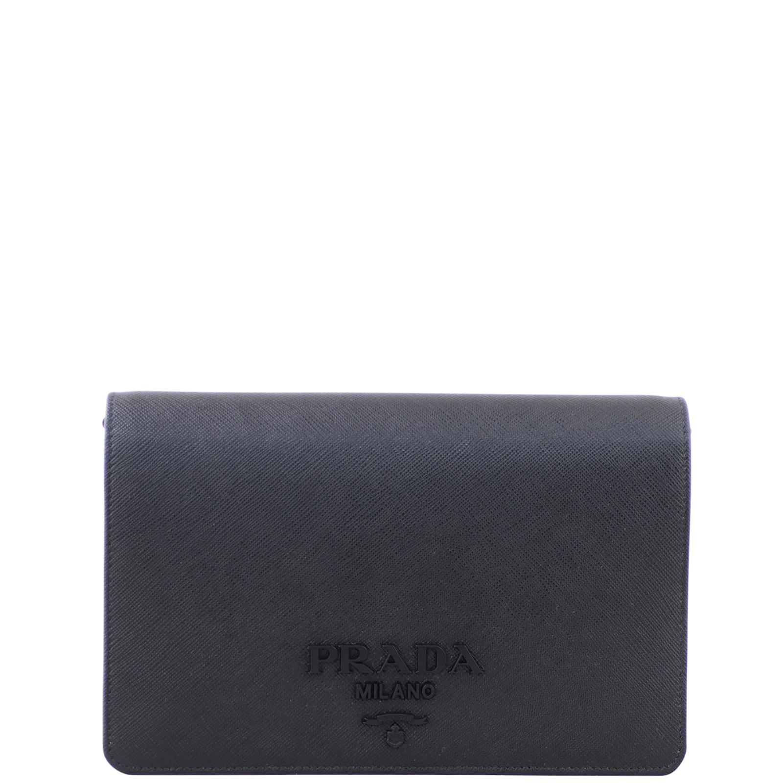 Prada black mini chain bag hot sale