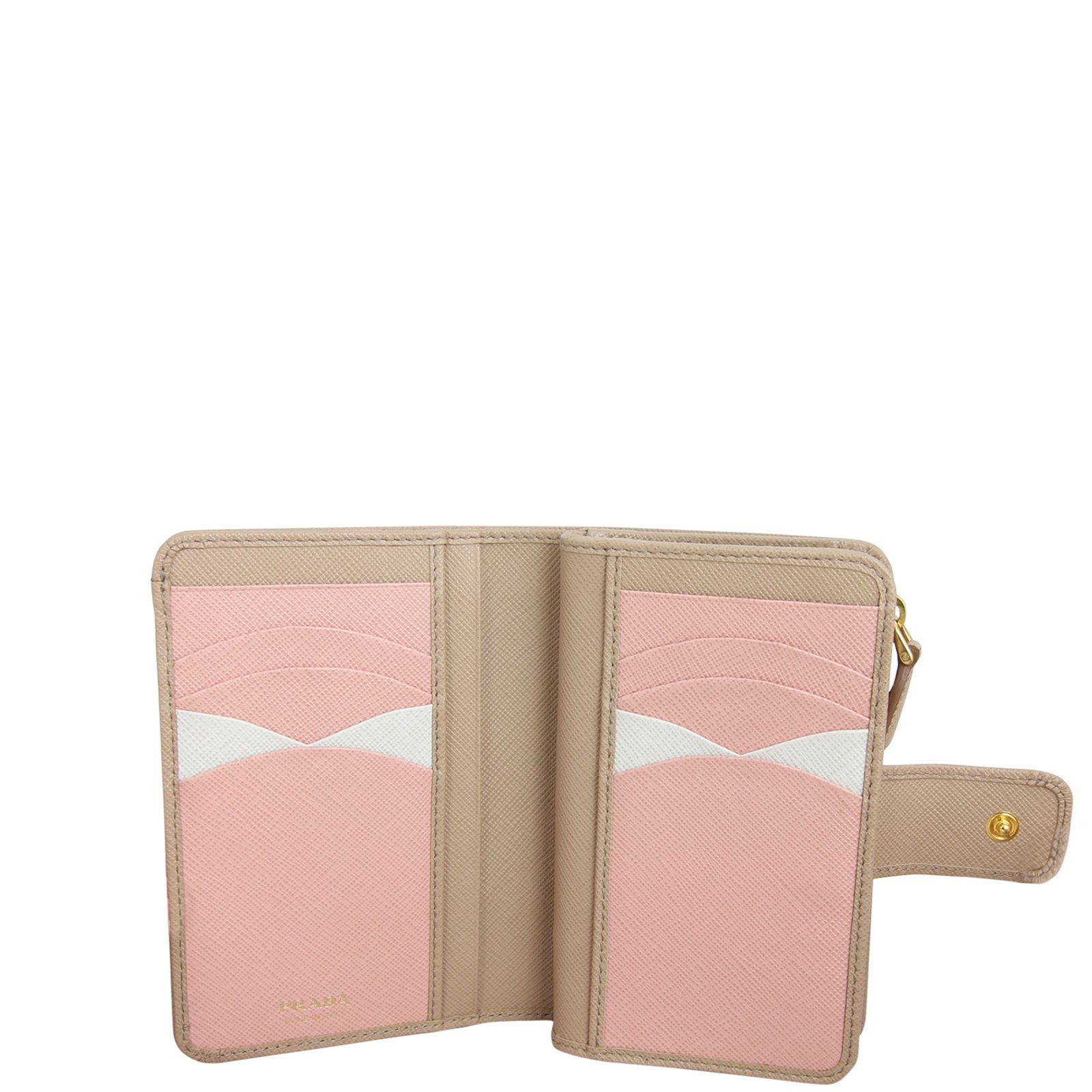 Prada Saffiano Multicolour Short Wallet