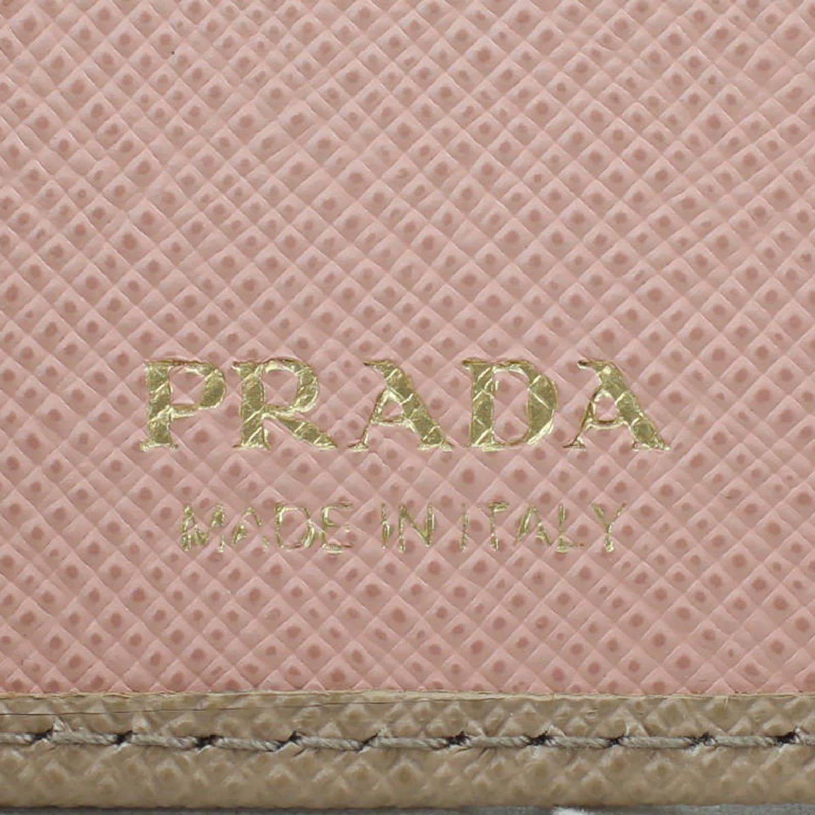 Prada saffiano multicolor wallet discount