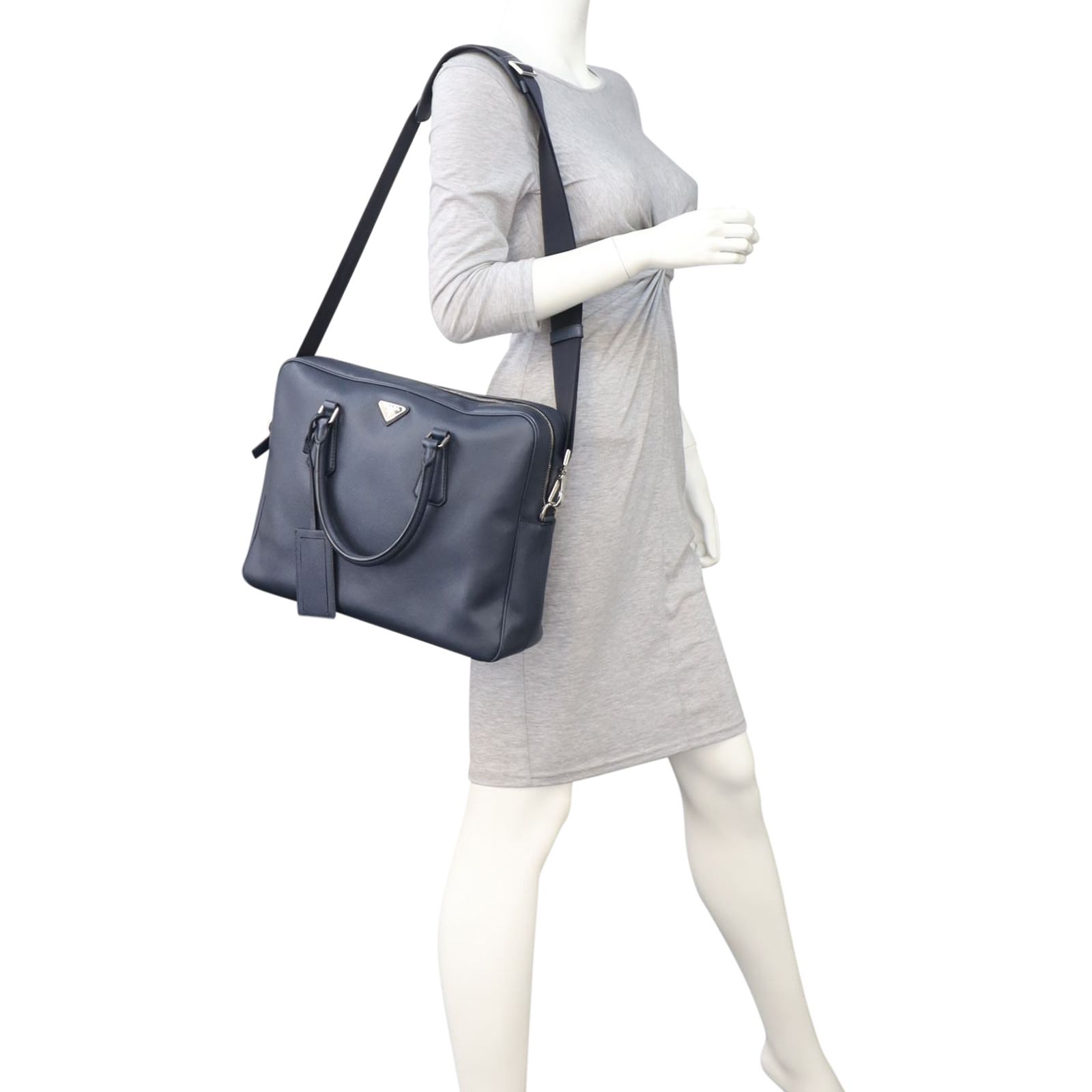 Prada saffiano travel briefcase 2025