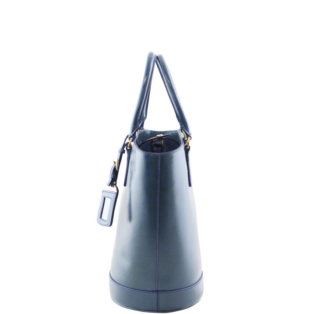 Prada Saffiano Vernice Secchiello Bucket Bag