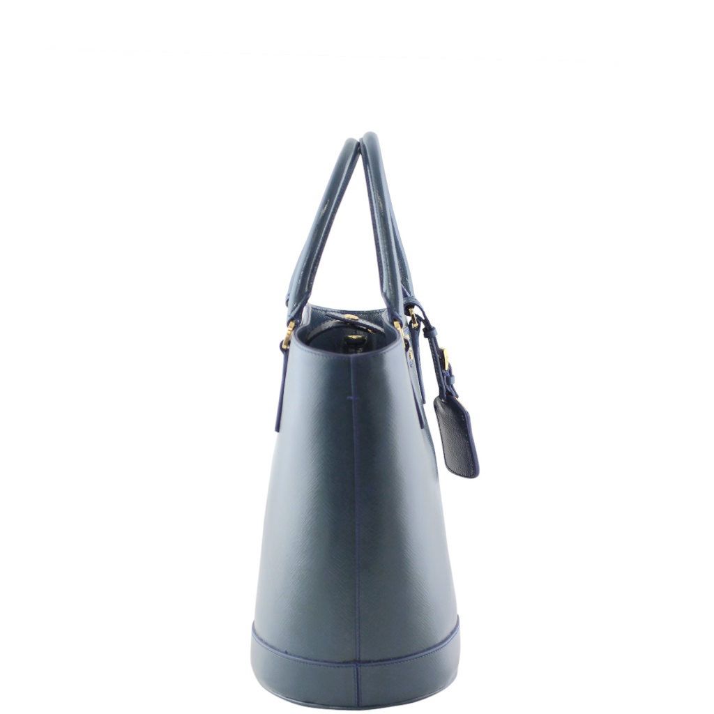 Prada Saffiano Vernice Secchiello Bucket Bag