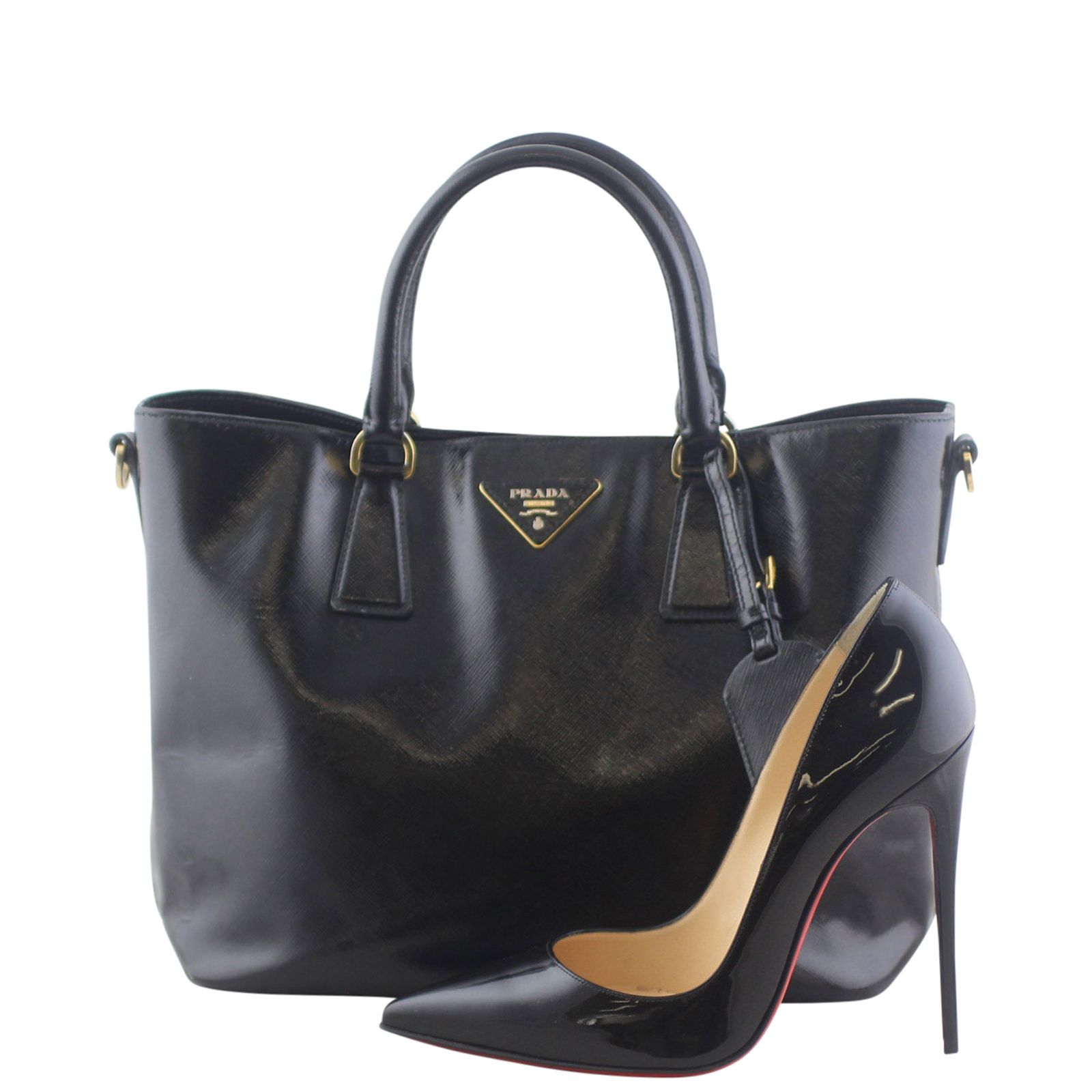 Prada saffiano vernice bag hotsell