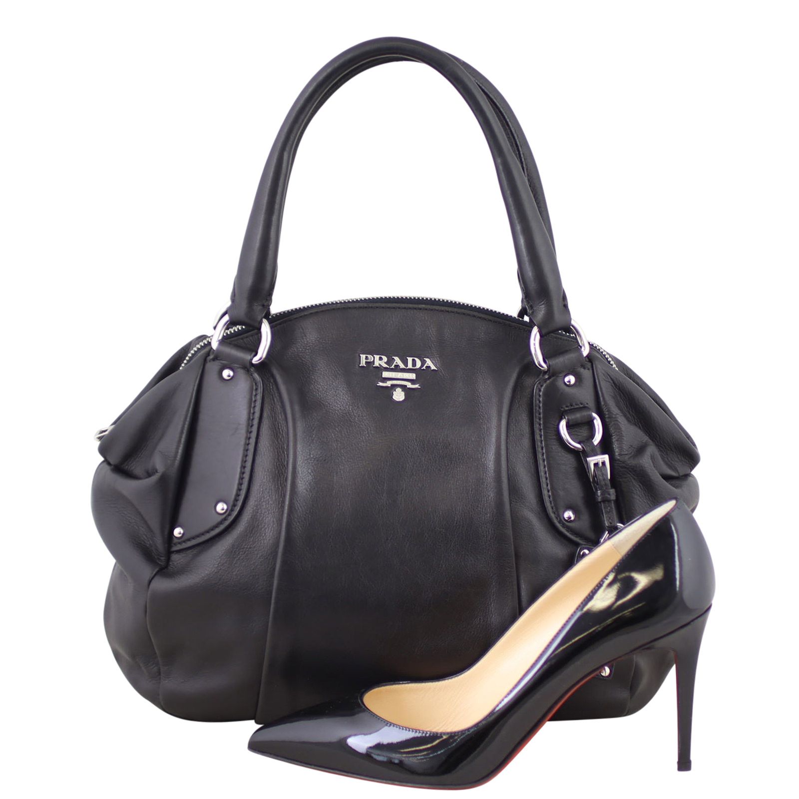 Prada Servo Antik Bauletto Bowler