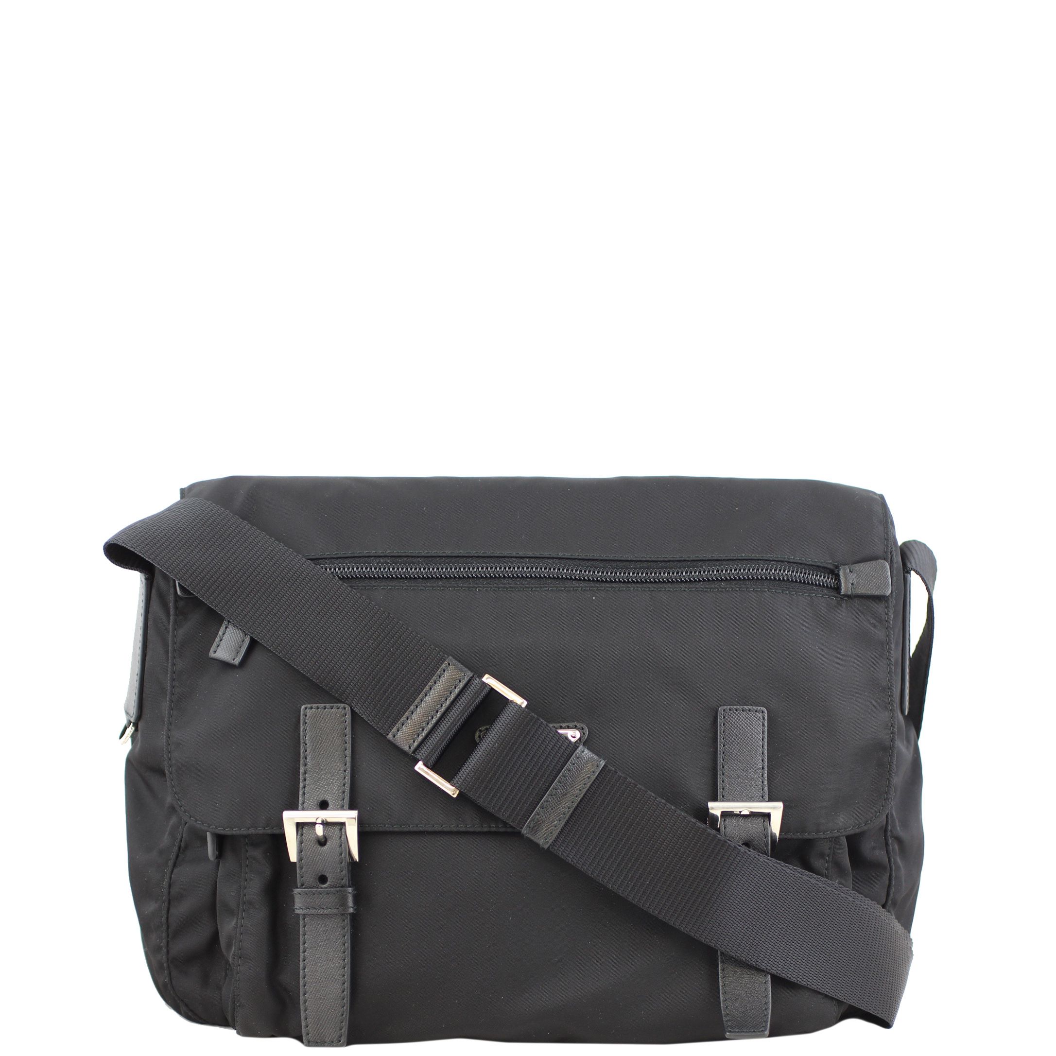 Prada tessuto messenger bag hotsell