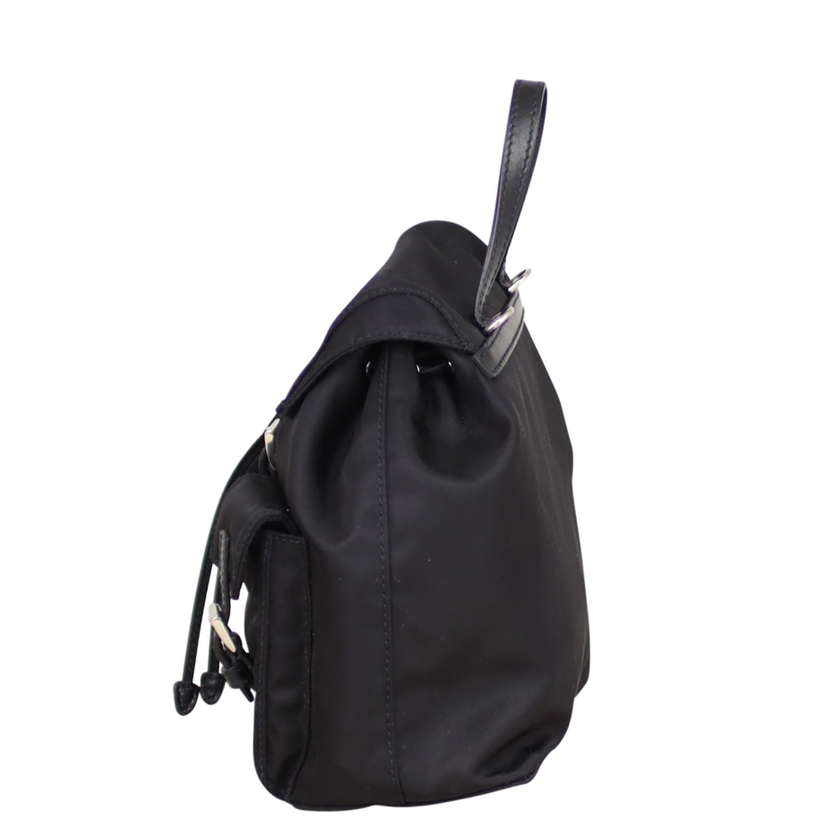Prada Tessuto Vela Mini Backpack Chain Bag