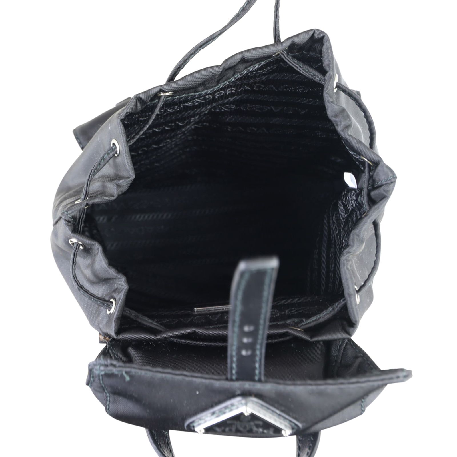 Prada vela mini backpack with chain on sale