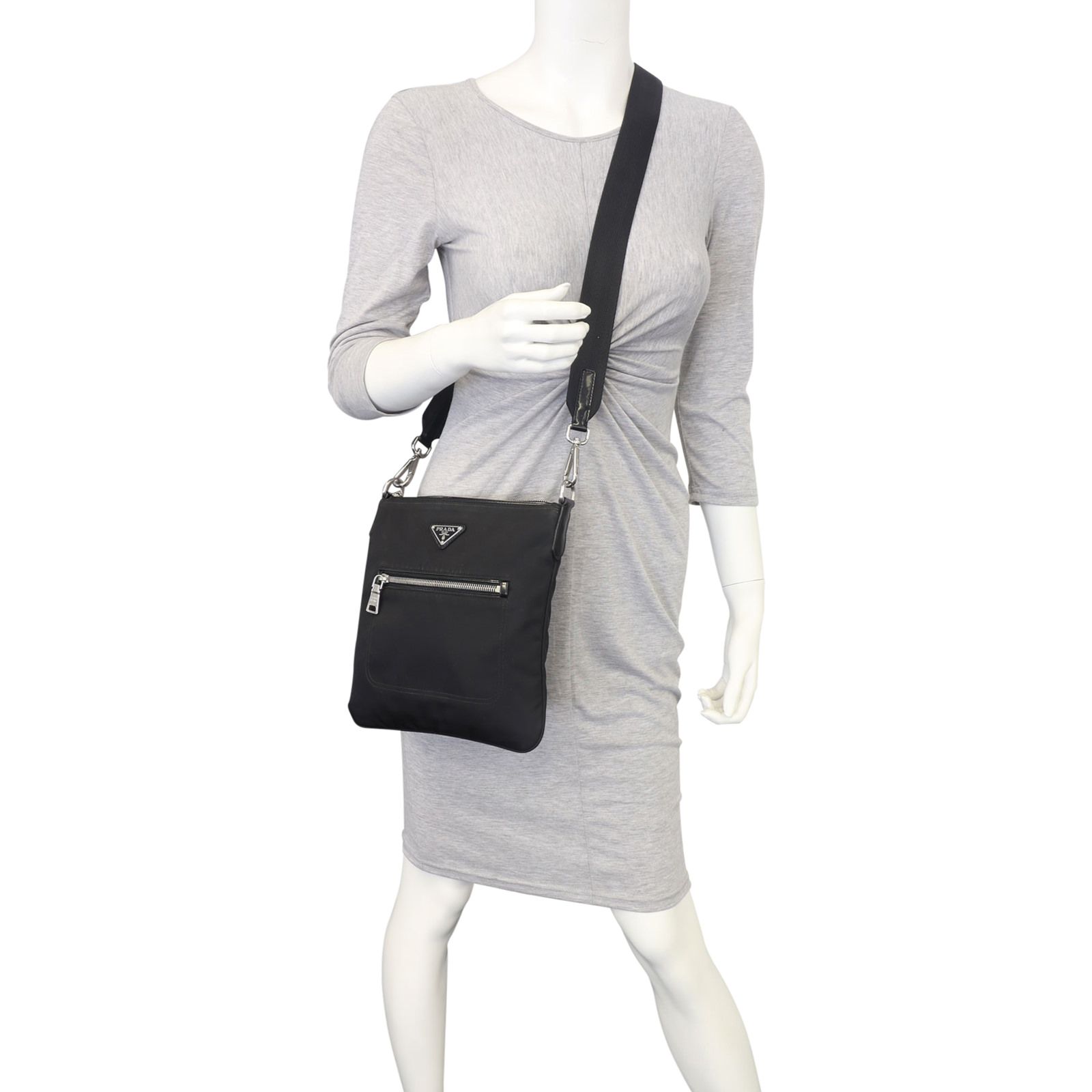 Prada twill crossbody bag top