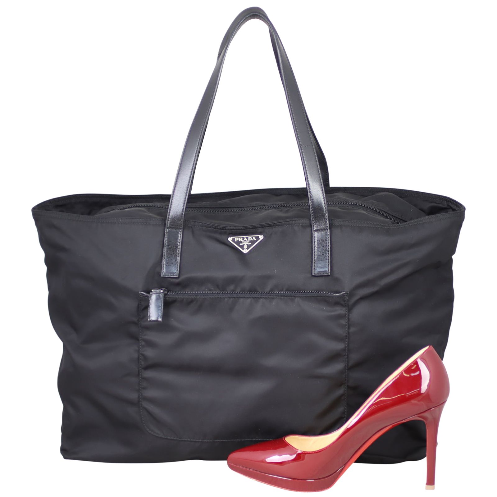 Prada shopping tote bag new arrivals