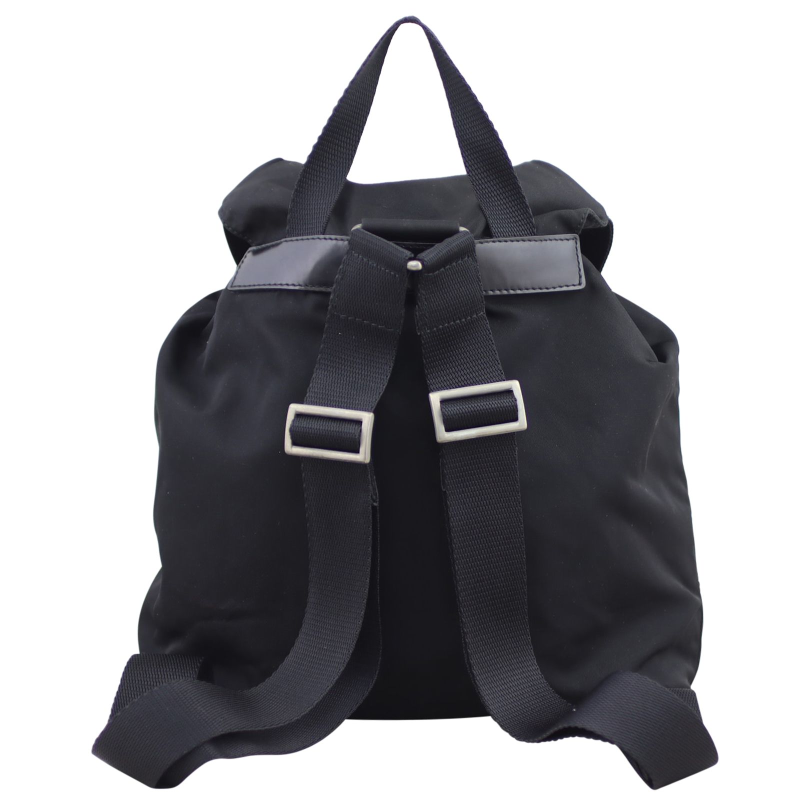 Tessuto Backpack Black Re Nylon Medium | Luxe Collective