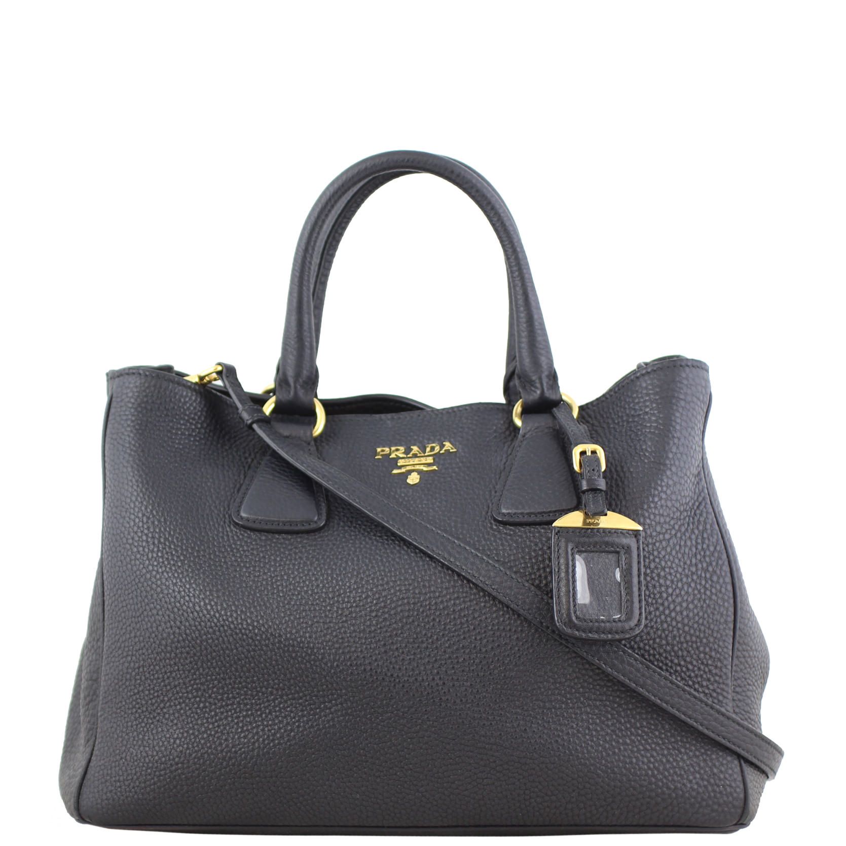 Prada bauletto vitello daino deals