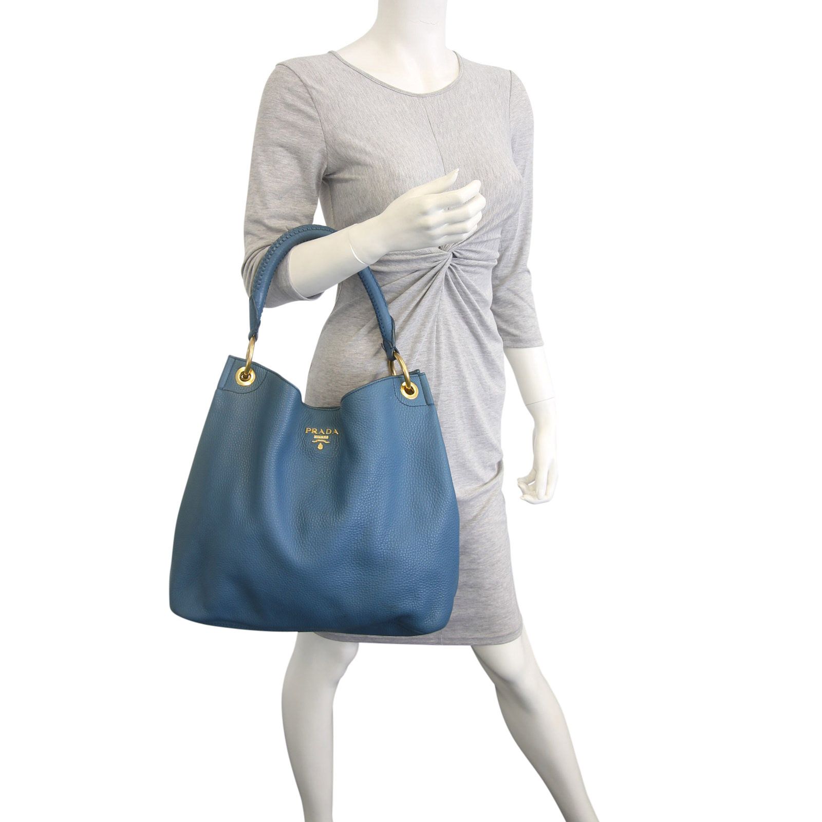 Prada vitello daino hobo bag hot sale