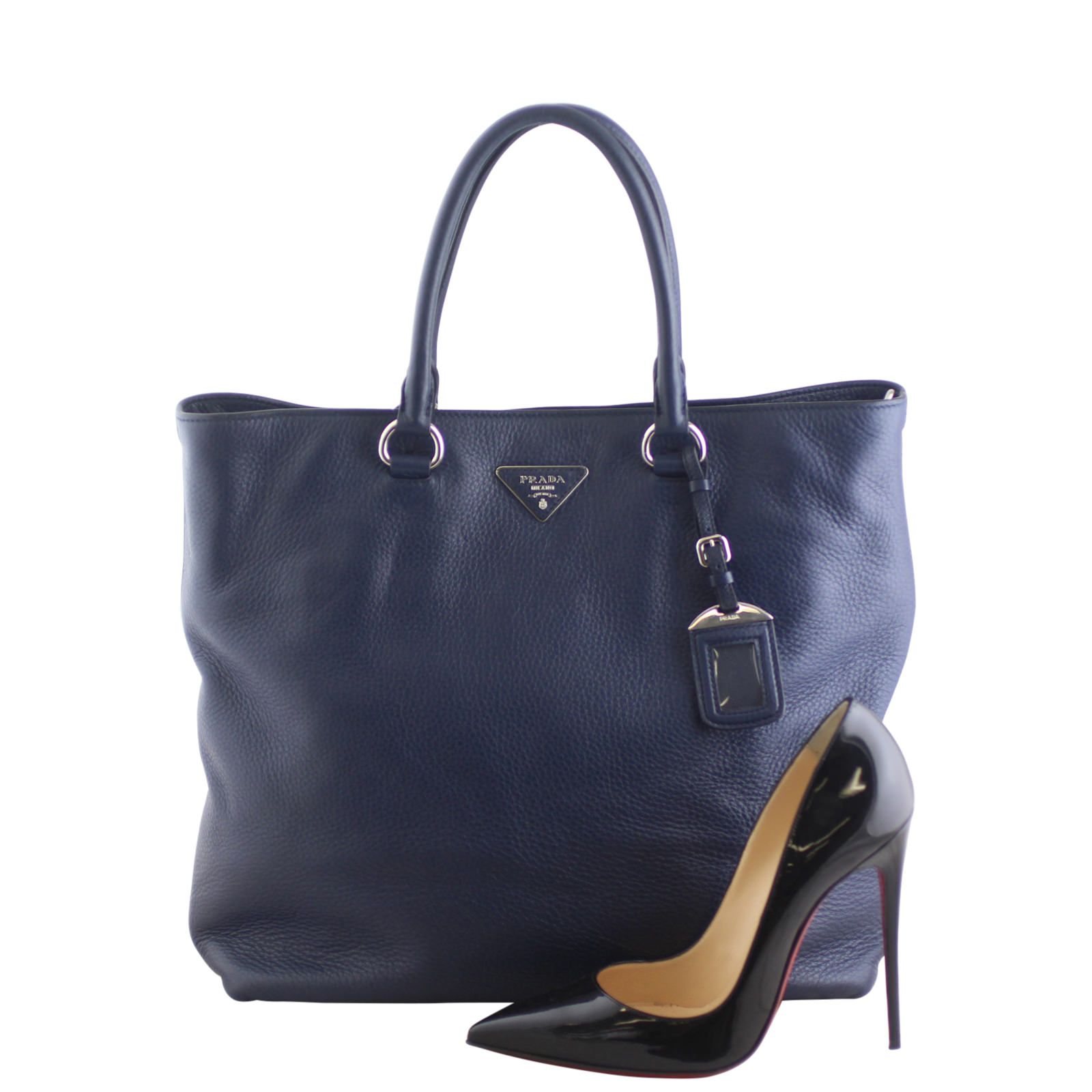 Prada Vitello Daino Shopping Large Tote Bag