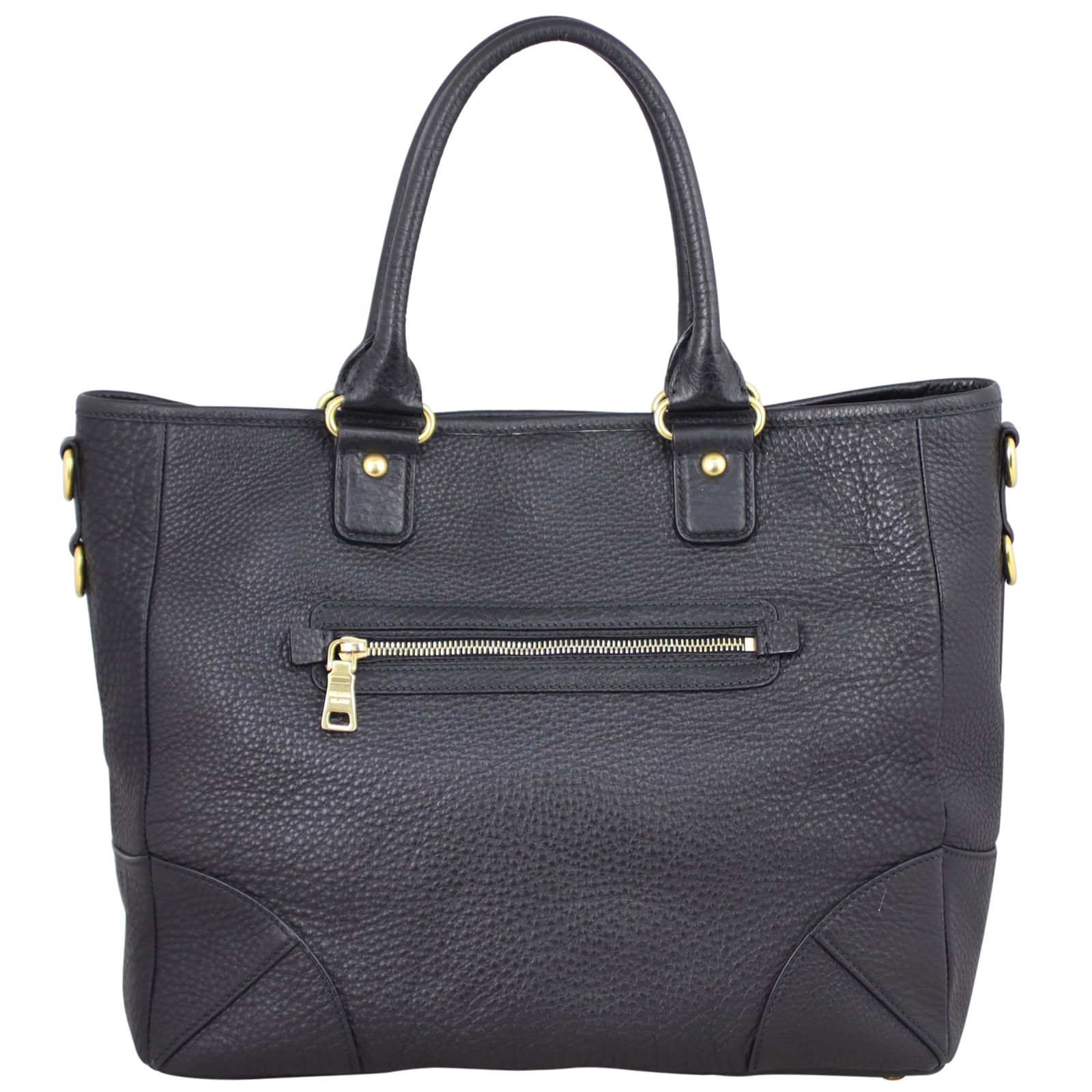 Prada Vitello Daino Zip Tote Bag