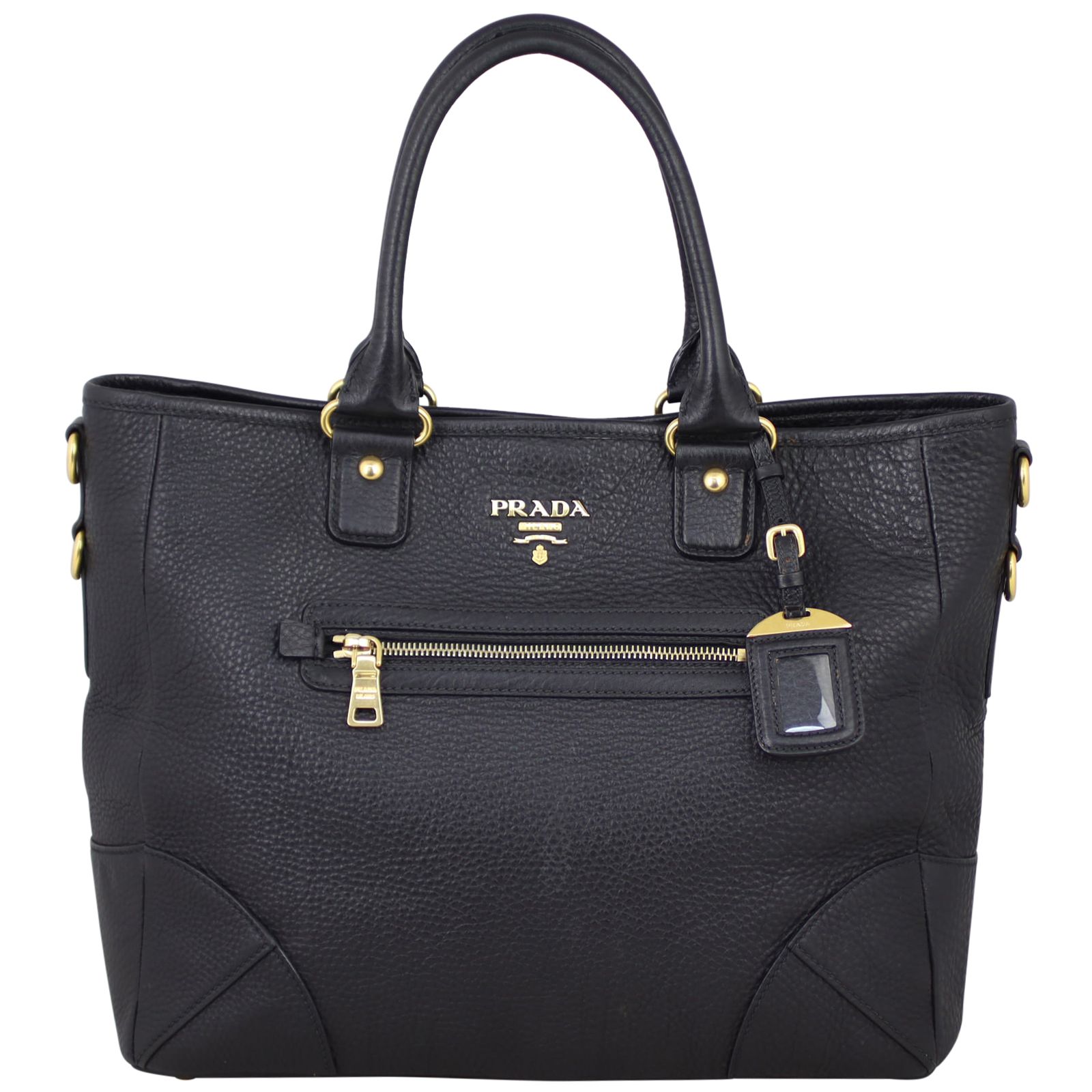 Prada vitello daino tote outlet