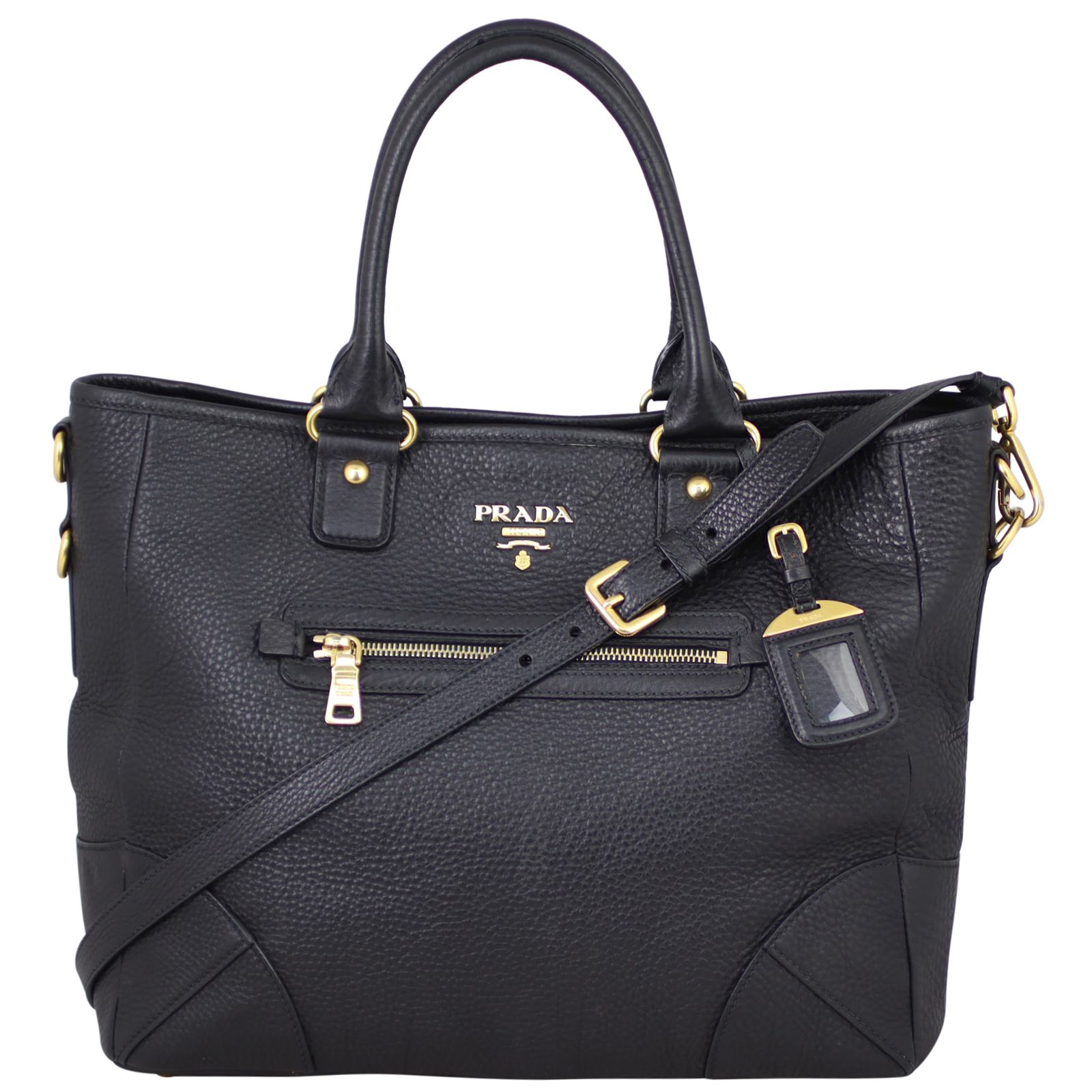 Prada vitello daino tote bag deals