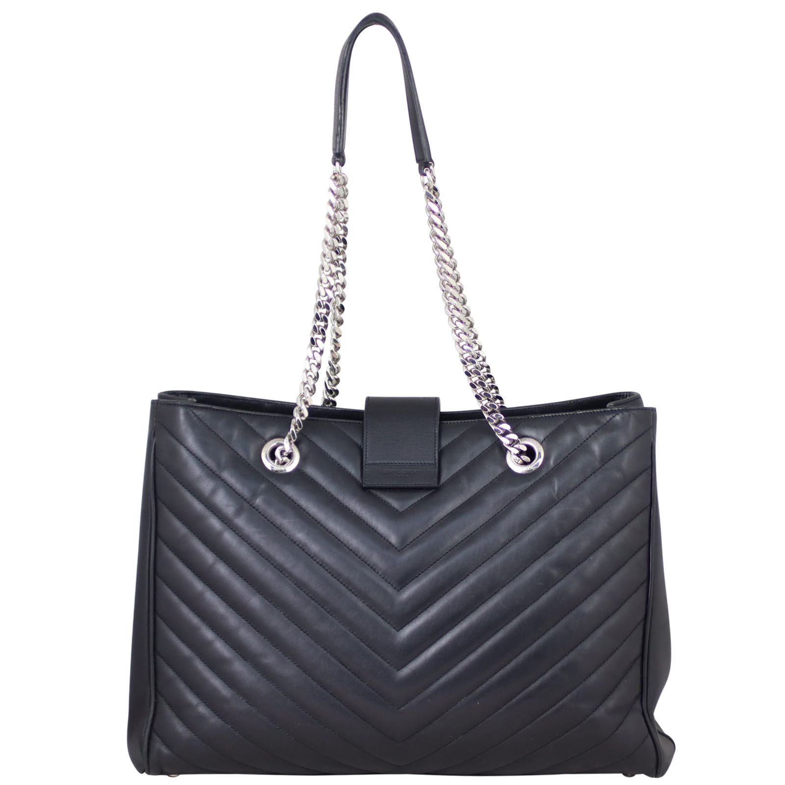 Ysl chevron tote best sale