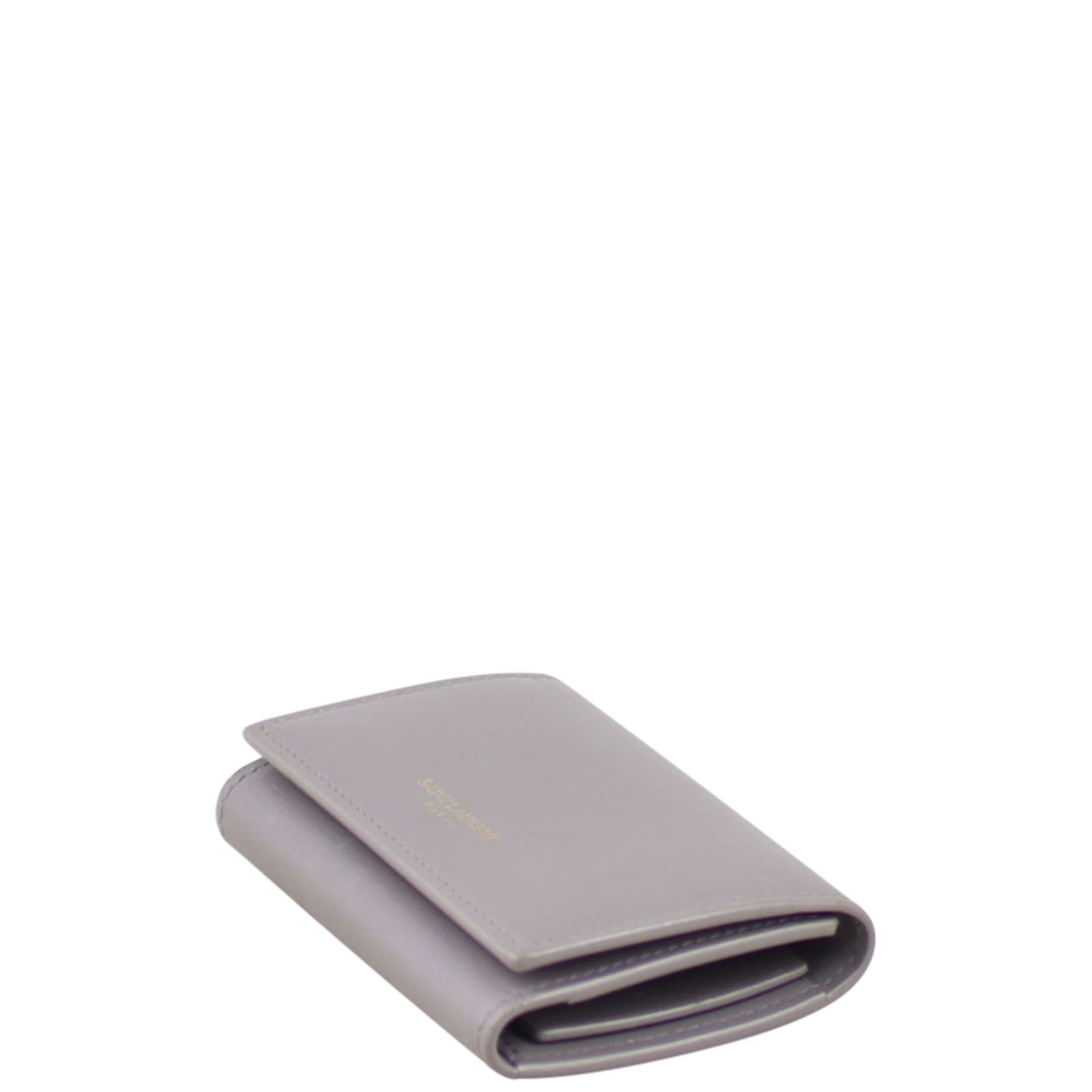 小物 SAINT LAURENT key CASE CASSANDRE envelope key case in grained leather in Black