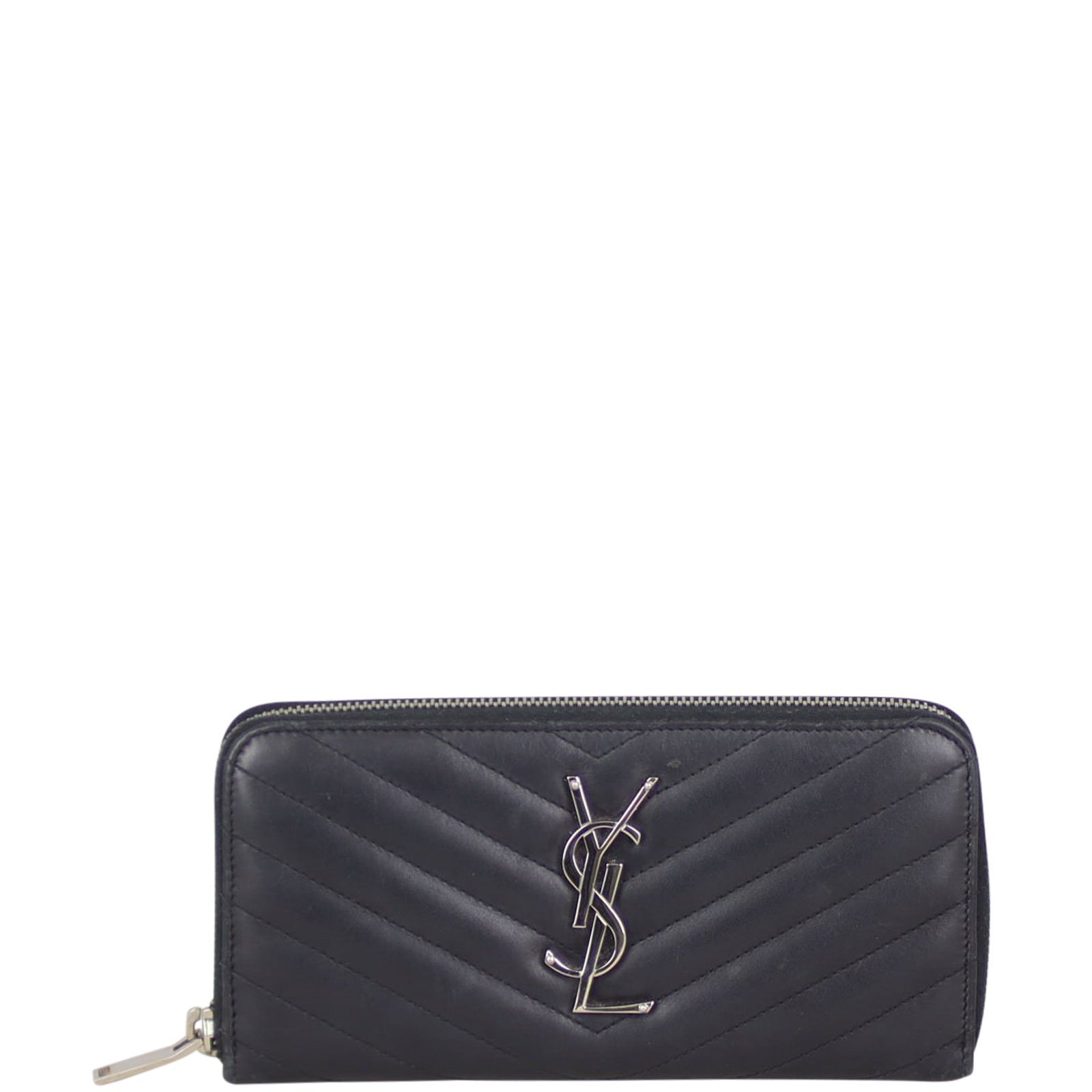 Saint Laurent Matelasse Zip Around Wallet