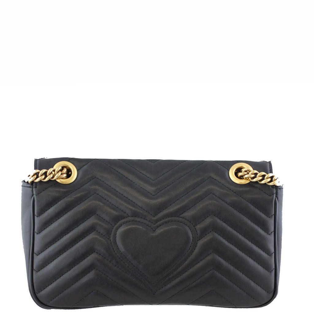 Gg marmont small matelassé shoulder bag black best sale