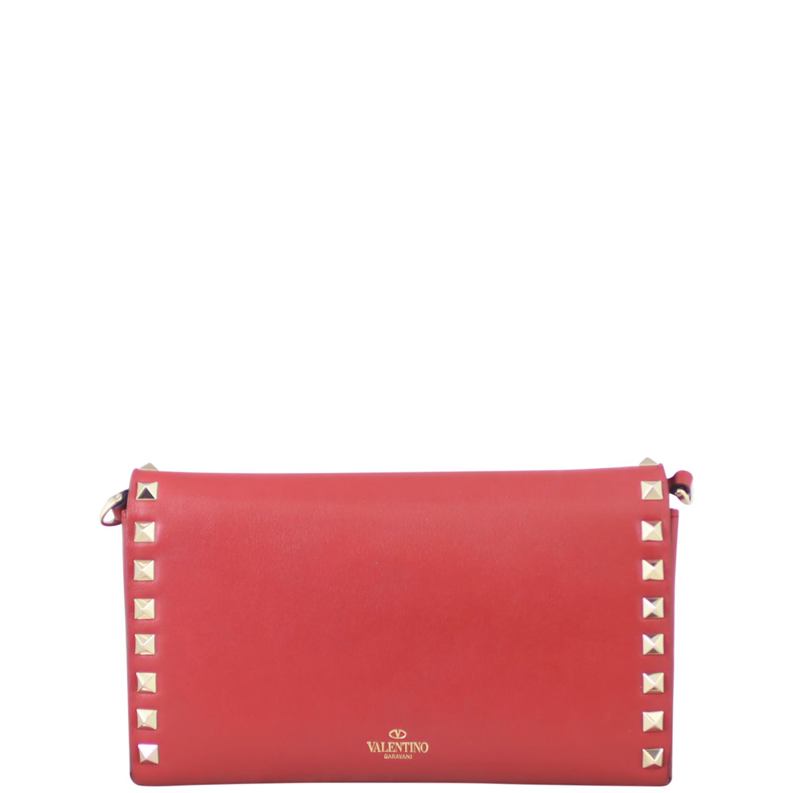 【関税＆送料込み】Valentino Garavani Rockstud Chain Wallet Valentino Garavani Leather Rockstud Chain Wallet | Harrods US