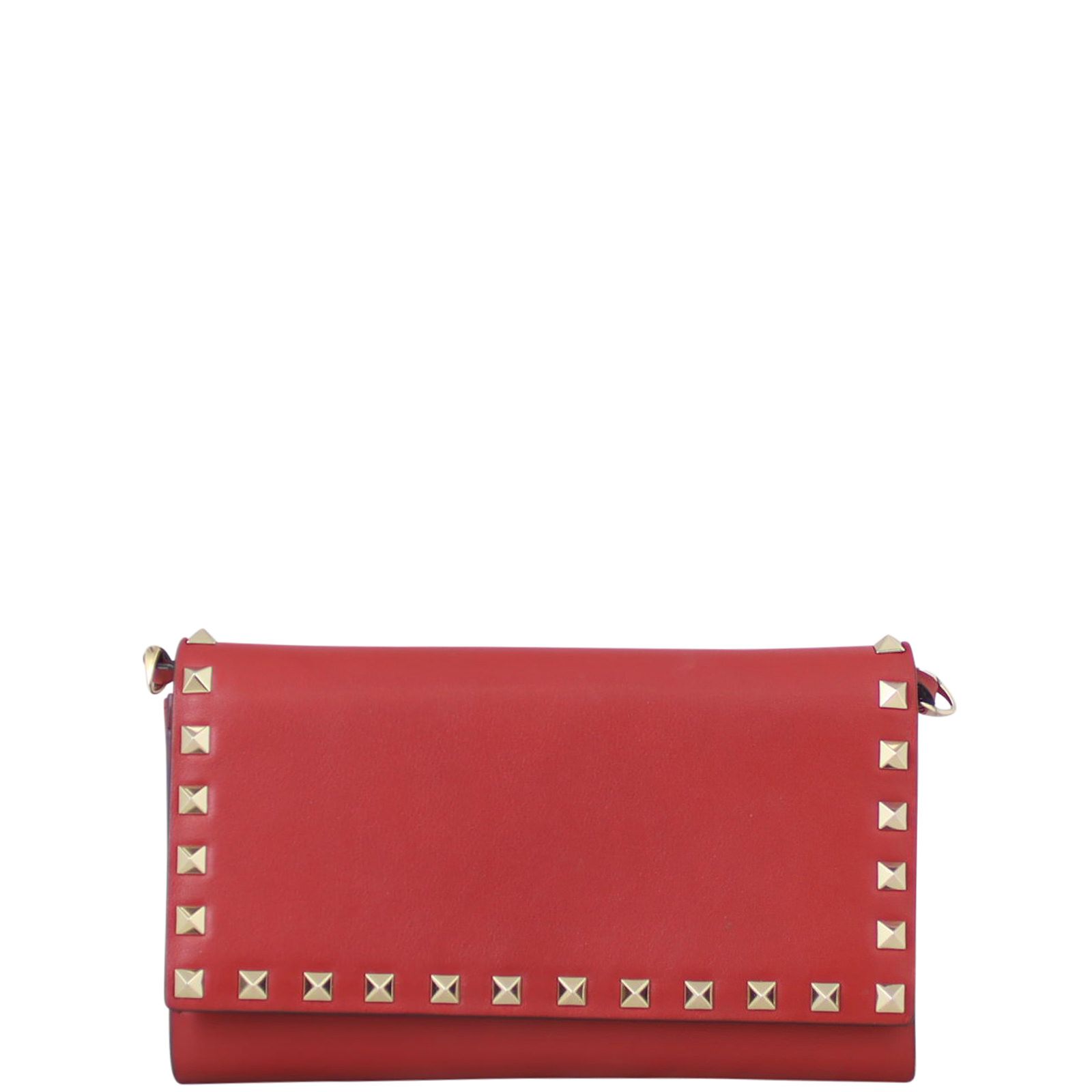 オーストリッチ 赤 VAN VALENTINO ITALY 中仕切り 外チャック