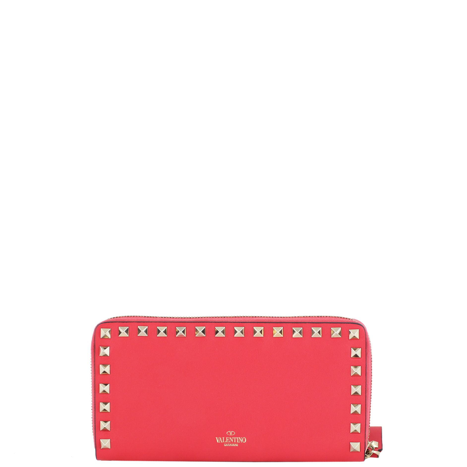 Valentino Rockstud Continental Zip Wallet