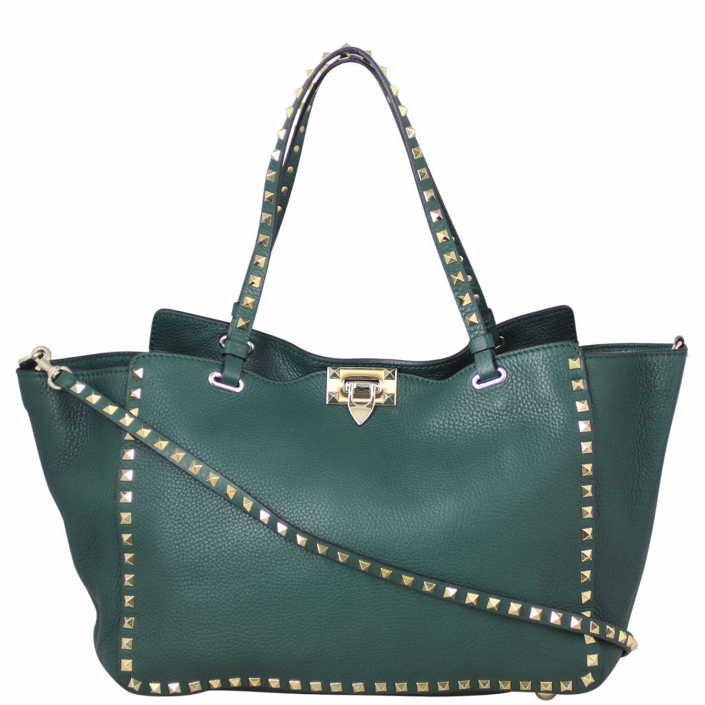 Valentino rockstud bag green outlet