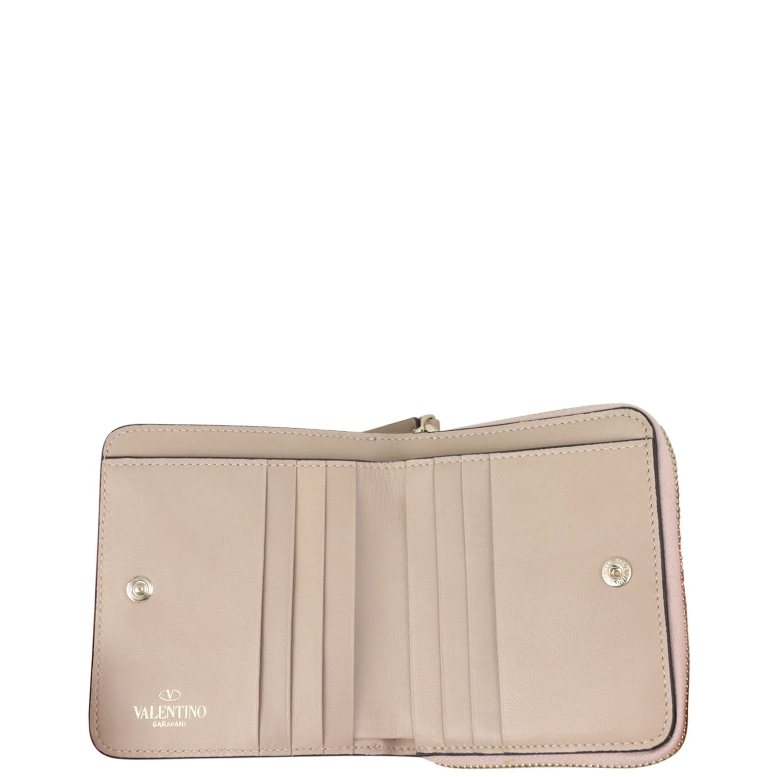 Valentino garavani rockstud leather french wallet clearance