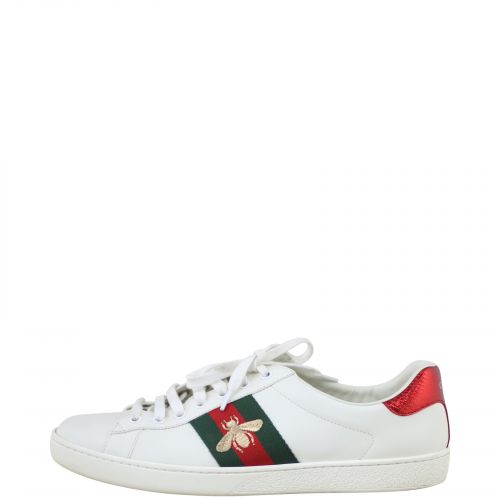 gucci bee embroidered sneakers