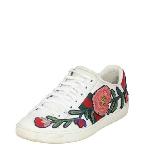 gucci ace floral sneakers