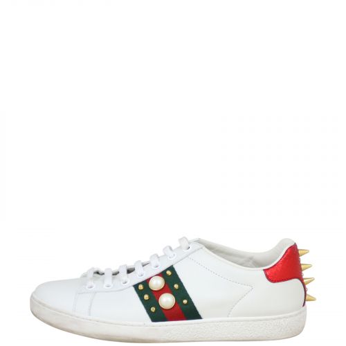 Gucci Ace Studded Leather Sneakers