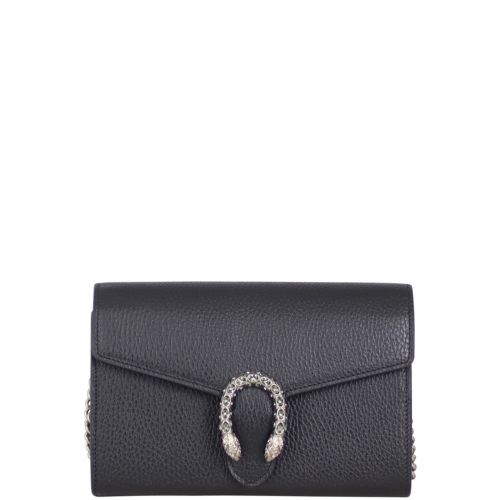 dionysus calfskin leather coin purse on a chain