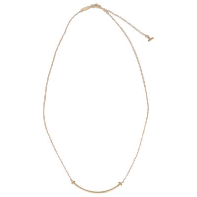 Tiffany & Co Smile Small Pendant 18k Rose Gold Front