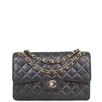 Chanel Two Tone CC Double Flap Medium Front with Strap