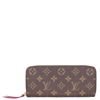 Louis Vuitton Clemence Wallet Monogram Fuchsia Front