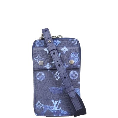 Louis Vuitton Phone Pouch Monogram Watercolour Leather Front with Strap