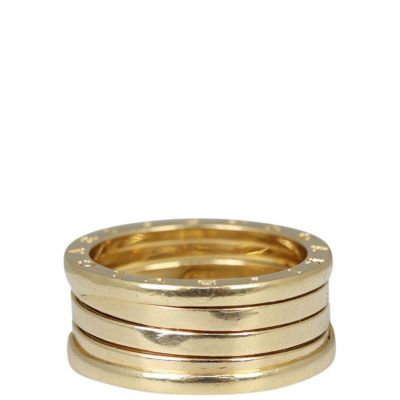 Bvlgari B.Zero1 18k Yellow Gold Four Band Ring Front