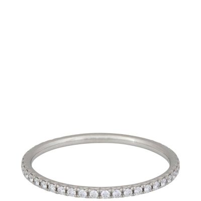 Tiffany & Co Metro Full Eternity Platinum Diamond Ring front