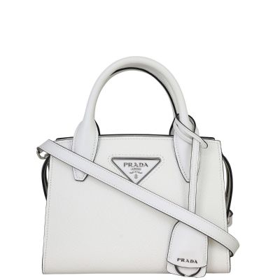 Prada Saffiano Kristen Mini Bag Front with Strap