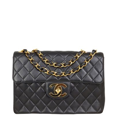 Chanel Maxi Jumbo XL Single Flap Bag Front with Strap
