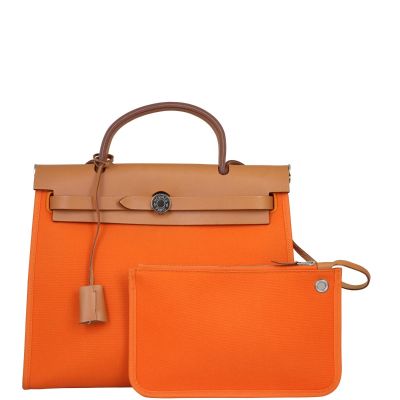 Hermes Herbag Zip 31 Bag Front with Pouch