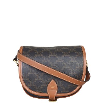 Celine Folco Medium Bag Triomphe Front with strap