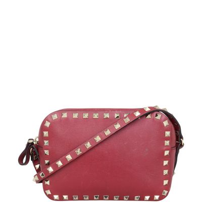 Valentino Rockstud Camera Bag Front with Strap