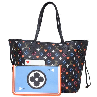 Louis Vuitton Neverfull MM Monogram Game On Limited Edition Front with Pouch