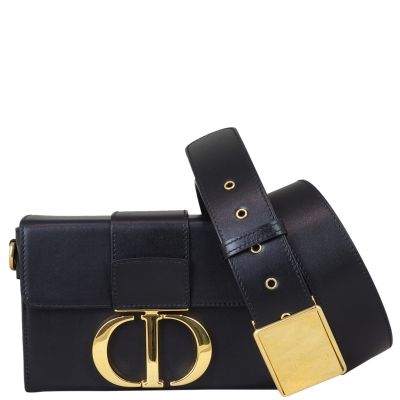 Dior 30 Montaigne Box Bag Front with Strap