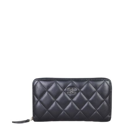 Chanel Small Zip Around Wallet Front
