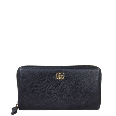 Gucci GG Marmont Leather Zip Around Wallet Front