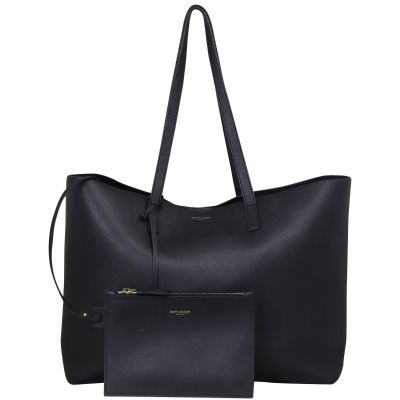 Saint Laurent Shopping Tote Front with Pouch