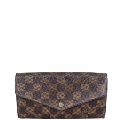 Louis Vuitton Sarah Wallet Damier Ebene Front